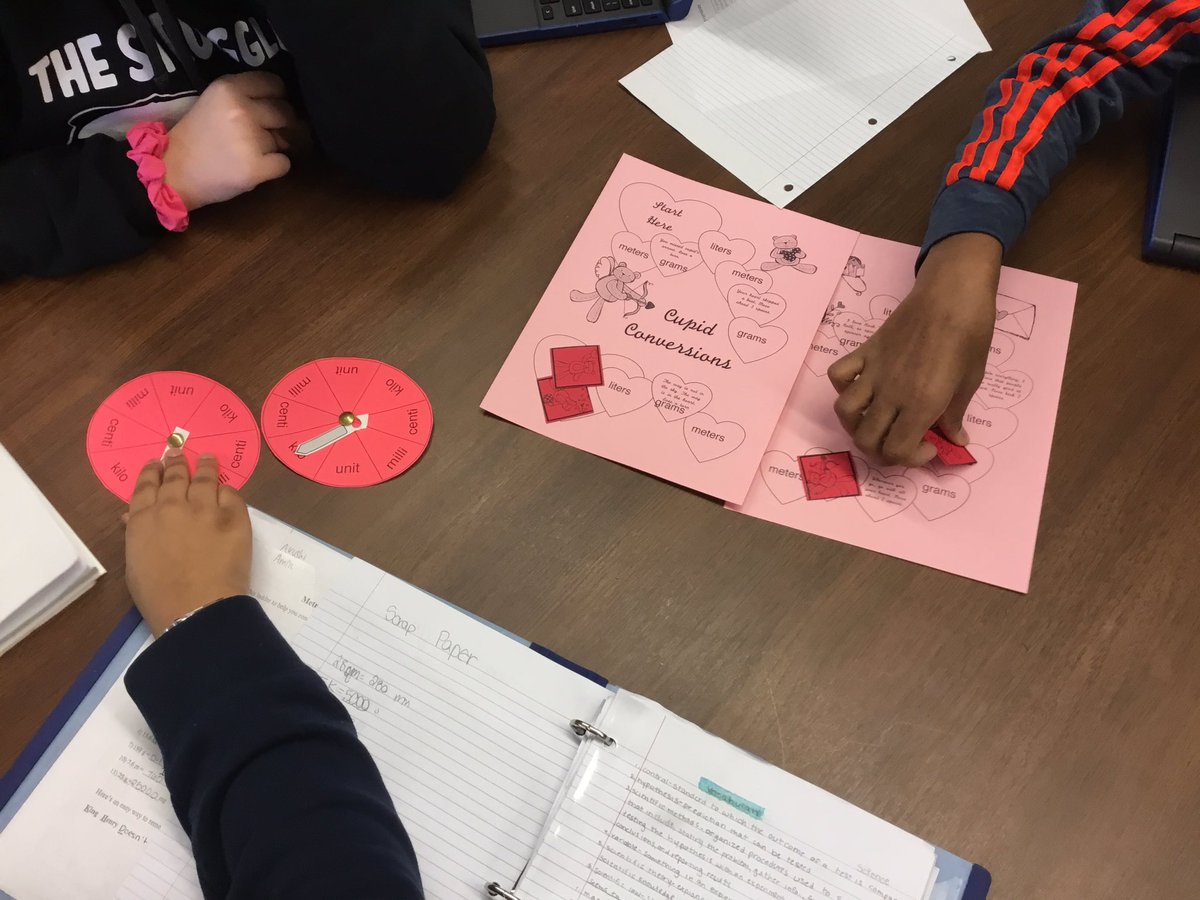 Playing Cupid Conversions from @TpTdotcom Converting metric units for #ValentinesDay @IselinMiddle