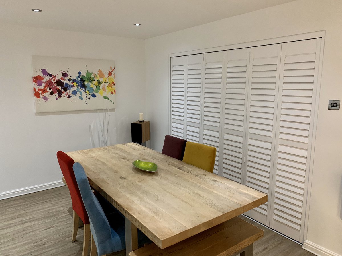 BlindsSignature's tweet photo. We love this job.

Expertly Surveyed and Installed by our team.

Notice the precision and attention to detail all of the top rails, louvers and top of midrails and top of bottom rails line up perfectly.

#NotJustAnyShutterCompany #Shutters #HomeInspo #HomeDecor @scraftshutters https://t.co/nhpWyNF5Xp