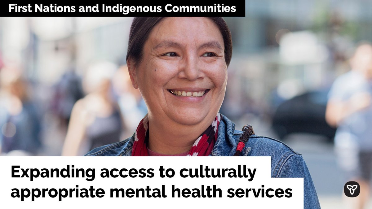 Ontario is investing $1.2 million in #FirstNations and #Indigenous community-based #MentalHealth and addiction services. Helping Indigenous people get culturally appropriate care where and when they need it. http://news.ontario.ca/m/55812