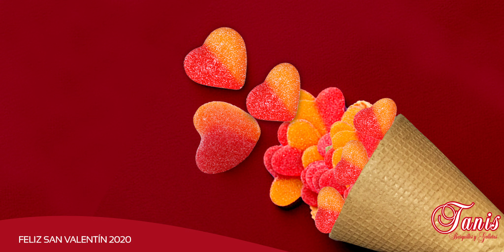Desde Barquillos y Galletas Tanis os queremos desear un Feliz Día de San Valentín o día de los enamorados. #BarquillosTanis