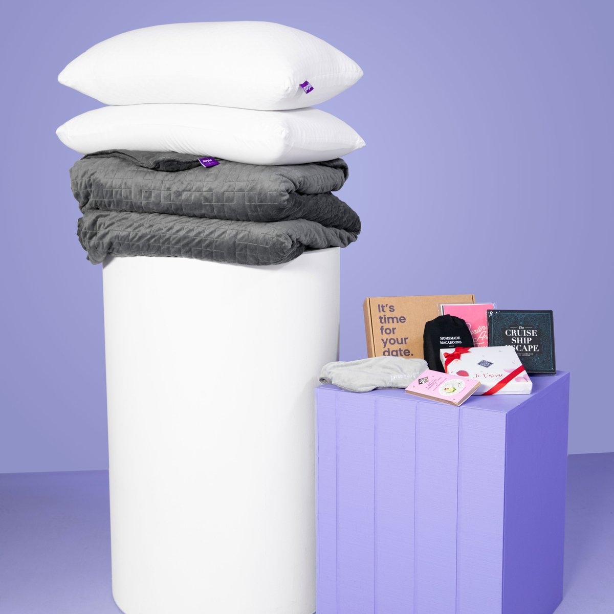 Purple's tweet photo. Hey Sleephearts! Win the ultimate date-night-in for you and your partner this #ValentinesDay! 

How to enter:

💜 Follow @LifeOnPurple, @thehappilyco, &amp; @MichelCluizelUS 
💜 Retweet
💜 Tag your loved one in the comments
💜 Winner announced 2/18

T&amp;C: https://t.co/4pphUdrwFO https://t.co/biJaJtK226