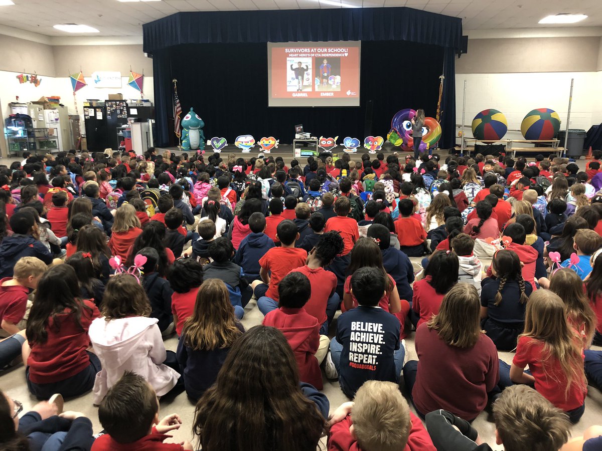 Kicking off our <a href="/American_Heart/">American Heart Association</a> <a href="/KidsHeartChall/">Kids Heart Challenge</a> and celebrating our students Gabriel and Ember who are heart survivors! #HawksRising <a href="/CTAIndeHawks/">CTAIndependenceHawks</a> <a href="/ChandlerUnified/">Chandler Unified School District</a>