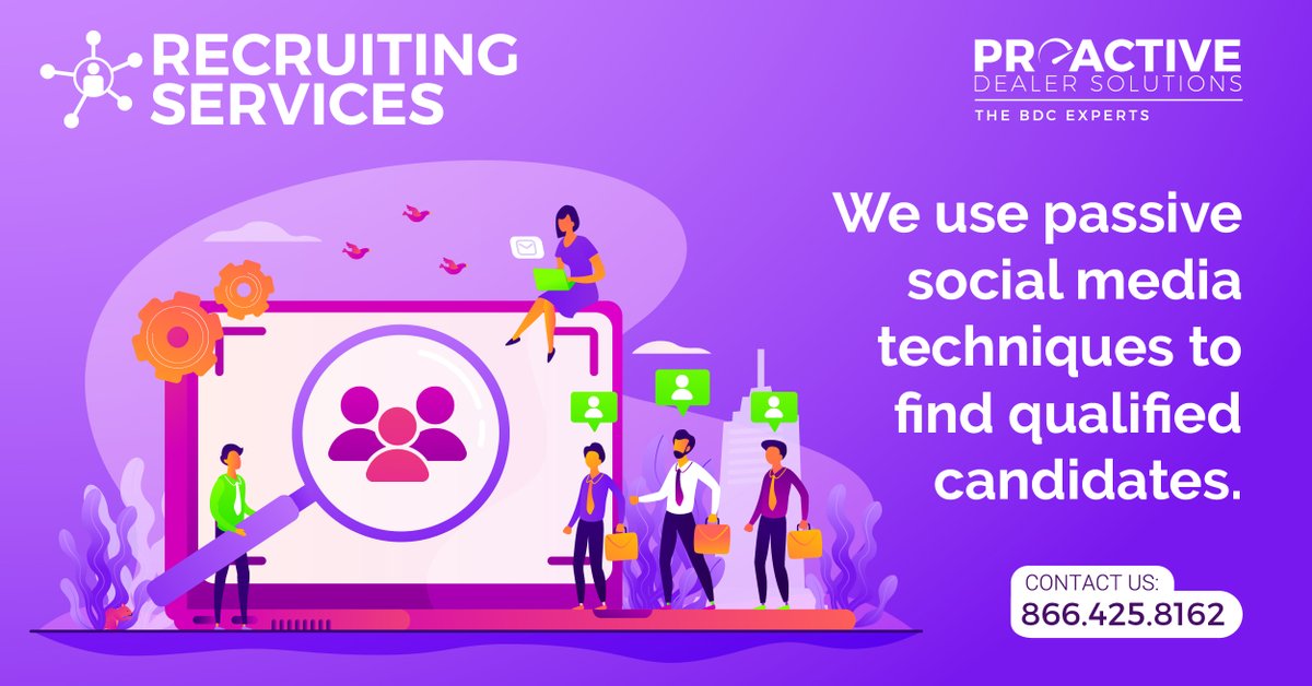proactive_pds's tweet image. PDS Recruiting uses passive social media techniques to find qualified candidates. Find out how we can work for you.

Join Us in #LasVegas for #NADA2020 Booth: 6117N
#TheBDCExperts #PDSRecruiting #Automotive #AutoDealers #AutomotiveIndustry

Schedule a Demo:ow.ly/3zmH50yl1Fj