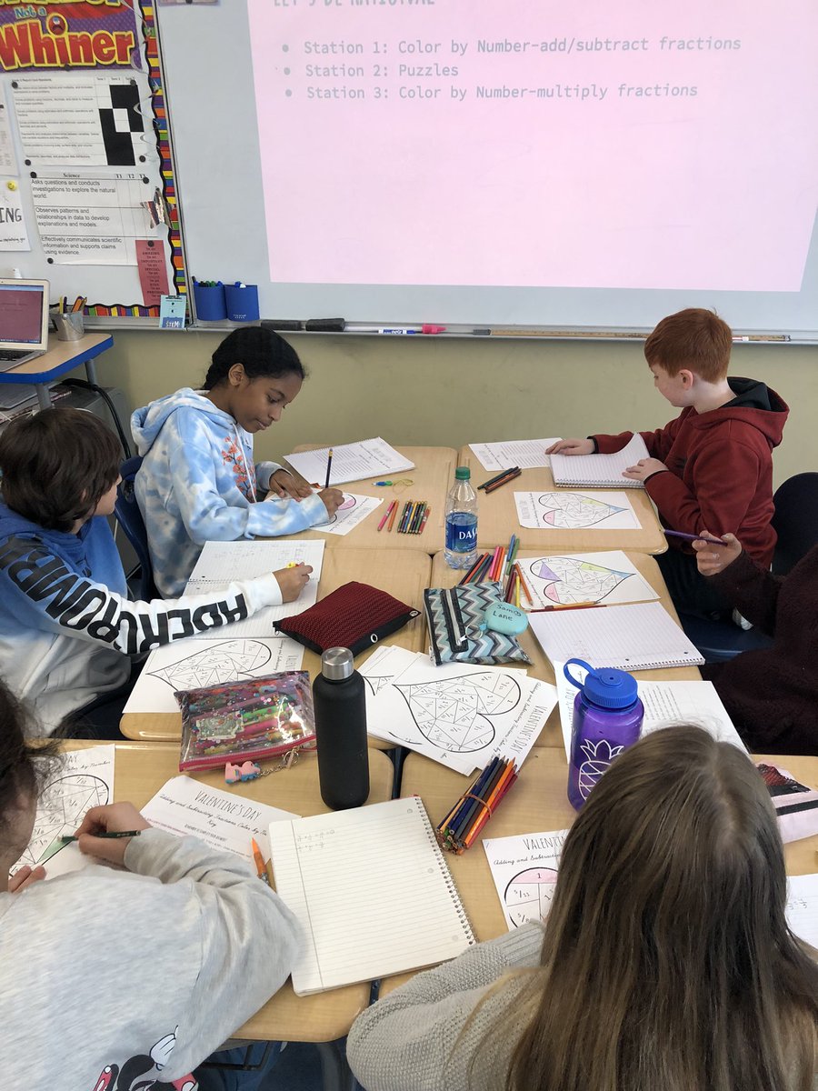 Valentine’s Day themed Math Workshop today! ❤️