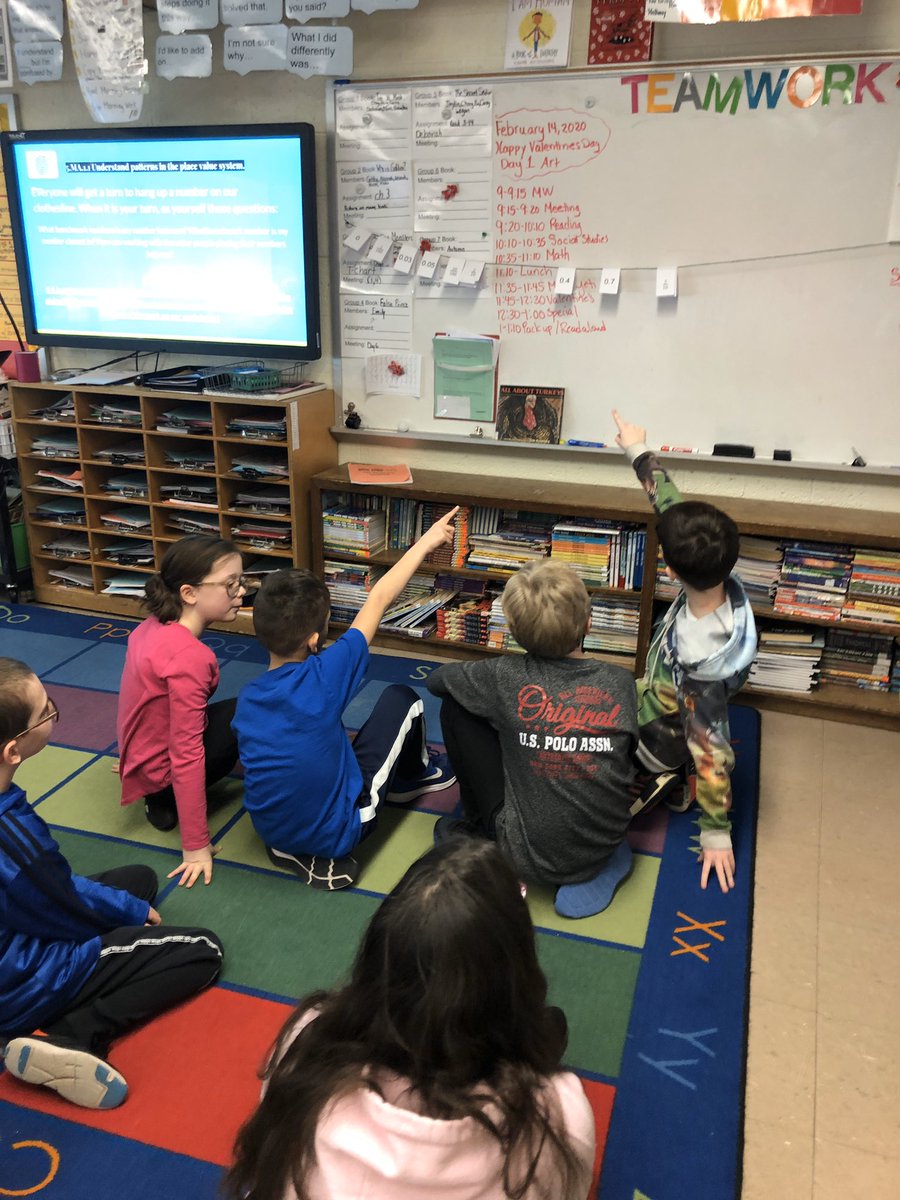 ParkerFarmsES's tweet image. Understanding patterns in the place value system today in 5th Gr!!🎉👏🏻👍🏻😊 @ahosmath9 @cmadancy