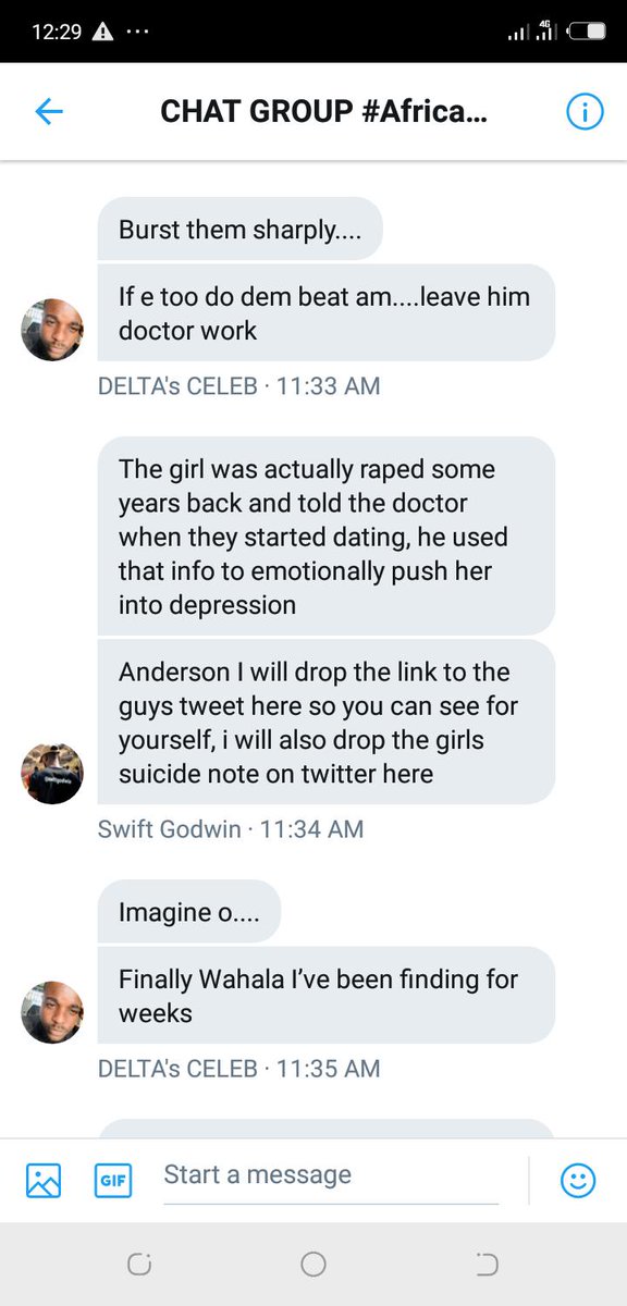 79.Also part of this group is this Mr called  @SwiftGodwin. This one stays on Jos and till date, I don't know him and he doesn't know me, but a group was created just to blackmail me.