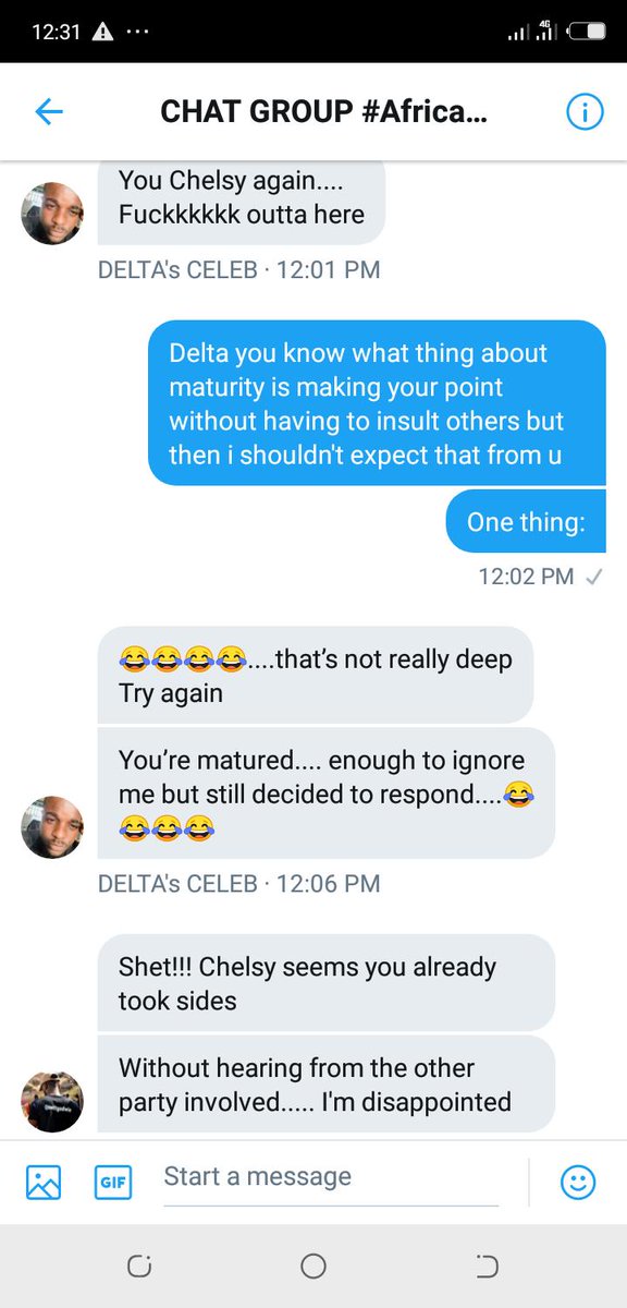 81. @CyprianChelsy can attest to this.I was just on my own doing my thing and young men and women decided to blackmail me for "emotional abuse"!I am dragging all of them out, so they can come and prove me wrong.At no point did they say I assaulted Anita.