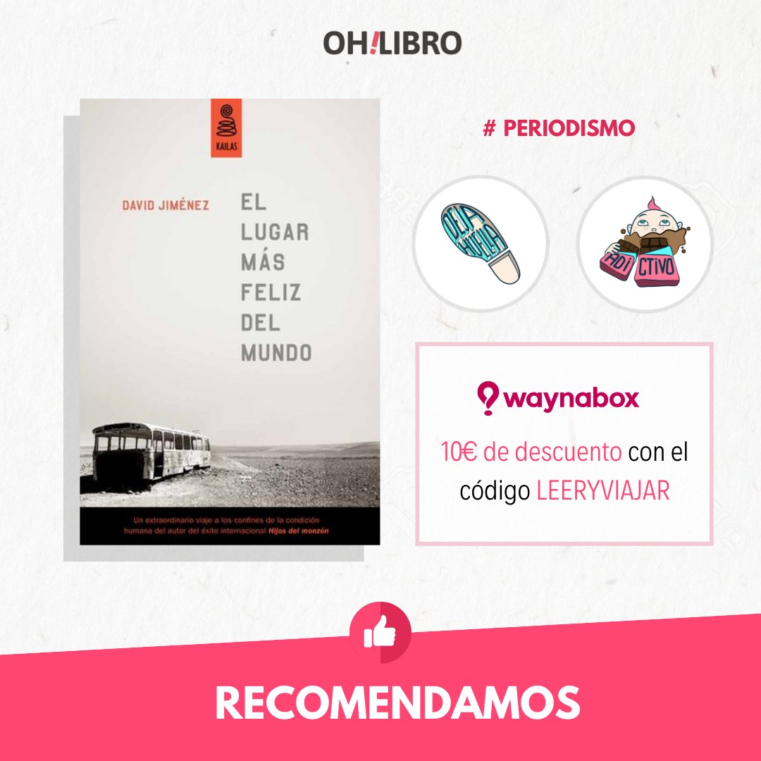 OhLibro's tweet image. 📌 El autor nos traslada con sus crónicas a un mundo de paraísos perdidos y lugares marcados por los extremos de la condición humana.

⚠️ ¡Sorpresa! Con el código LEERYVIAJAR tienes 10€ de descuento en tu próximo viaje con @waynabox.

➡️ Más info bit.ly/waynaboxsorpre…