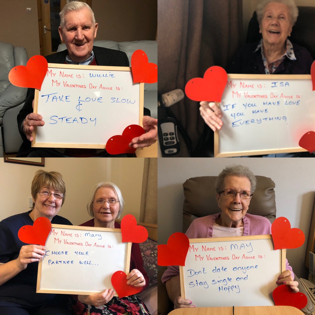 fitzblevins's tweet photo. A few words of wisdom from our staff and residents @MorningsideCH ...@scottishcare @GeezaBreakPro @CAPAprogramme @CareInspect https://t.co/wVm0Mw5Tfn