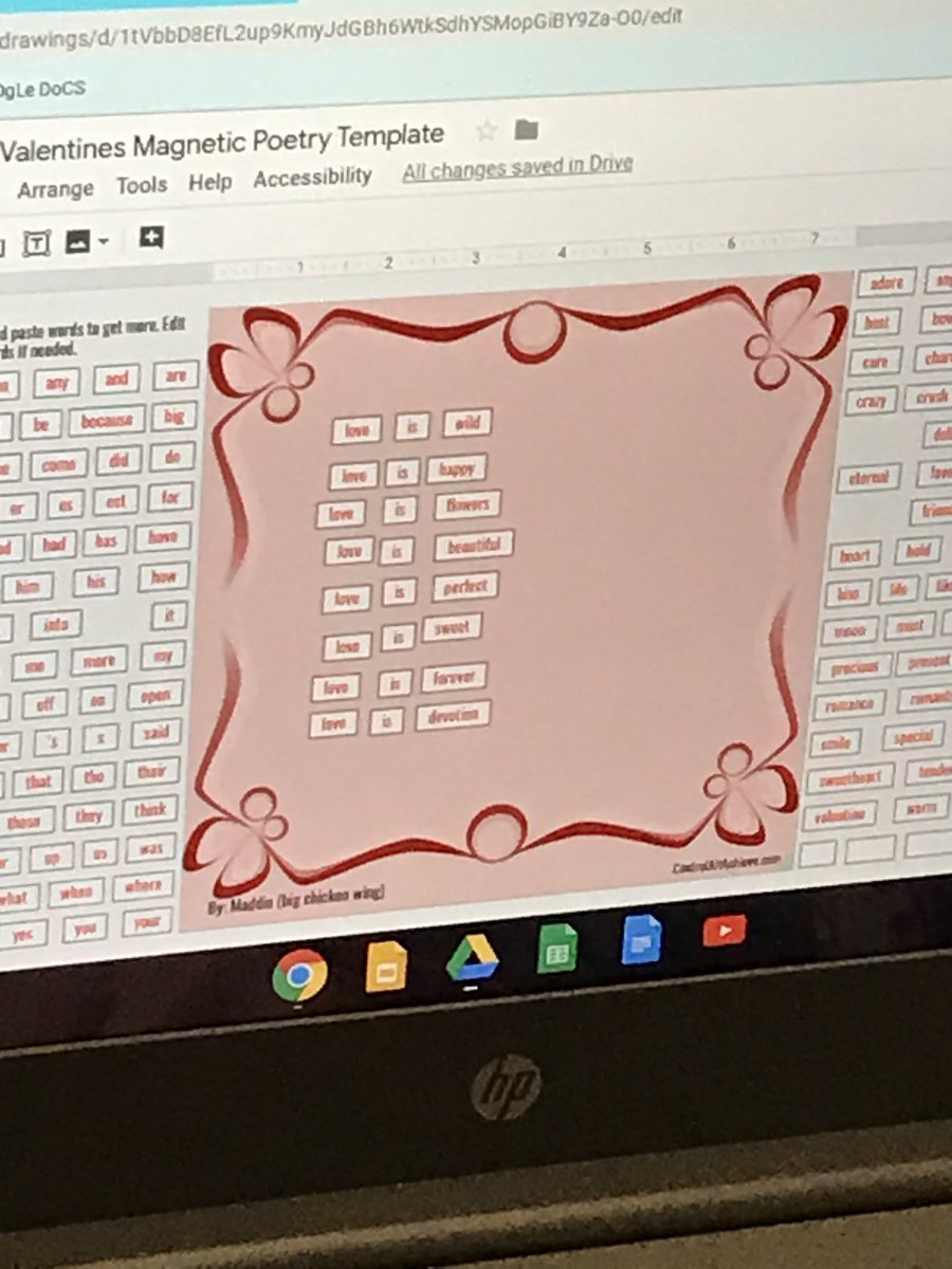 Super fun Valentine writing! Thanks <a href="/ericcurts/">Eric Curts</a> for these ideas!!