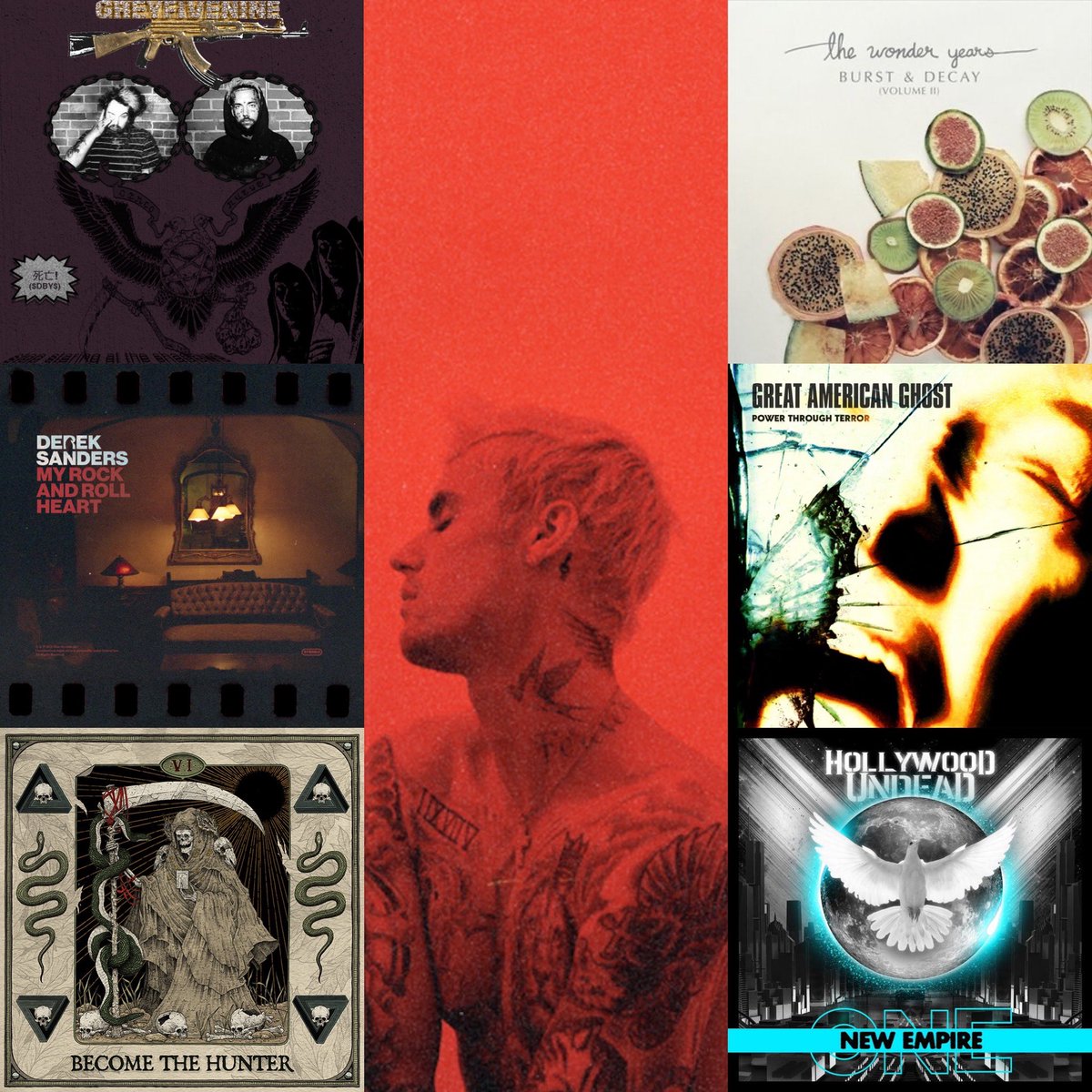 Happy Friday and happy Valentines Day friends! Scope out all of these awesome new releases! #Suicideboys #DerekSanders #SuicideSilence #JustinBieber #TheWonderYears #GreatAmericanGhost #HollywoodUndead