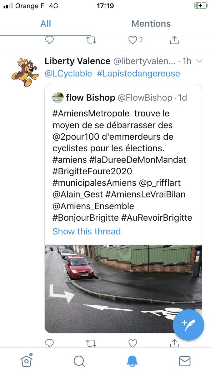 Merci à  @FlowBishop et à  @libertyvalence5 de nous montrer que  #lapistedangereuse est à  #Amiens.