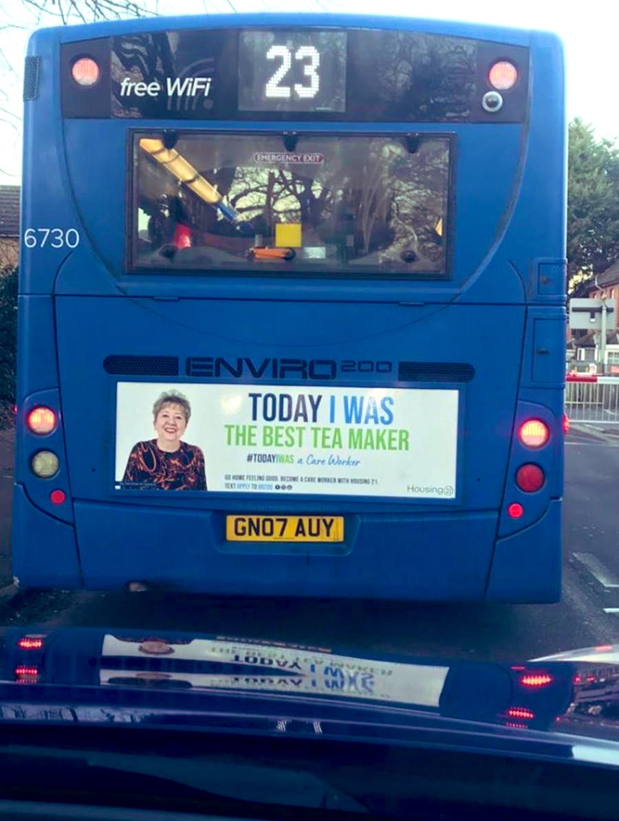 Housing21's tweet photo. Our Care Worker recruitment campaign #TodayIWas is in full swing!
Today a team of our Housing and Care Managers are at a jobs fair in Crawley and local teams have been out spotting some of their colleagues in local areas too!
#Care #ExtraCare #EverydayisDifferent https://t.co/M8a9TY3Re4