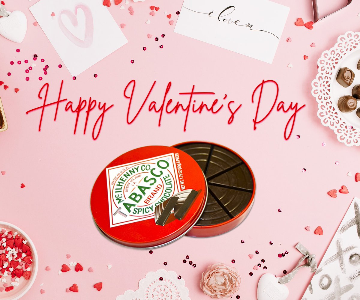 A_Island's tweet photo. Treat your sweet something sweet &amp; spicy this Valentine's Day 🥰

#TABASCOSauce #TABASCO #ValentinesDay #SweetandSpicy https://t.co/JuBjNiQ0yl