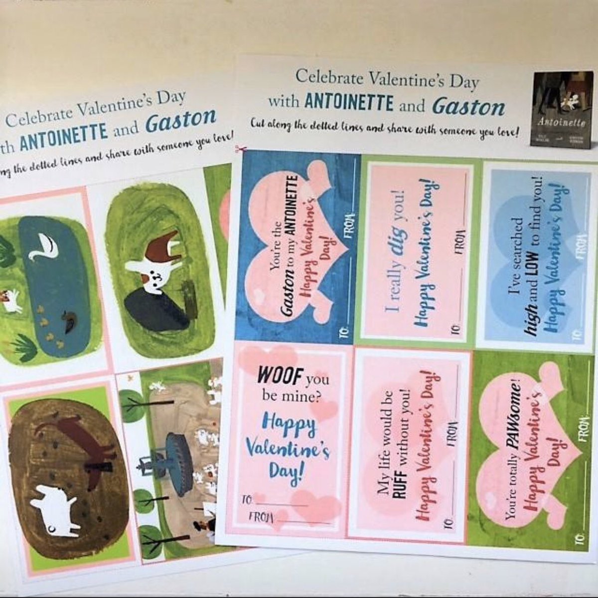 kellydipucchio's tweet photo. Best swag ever made - Gaston &amp; Antoinette Valentines. 💘💘💘@theartoffunnews @SimonKIDS https://t.co/AyQNplcyio
