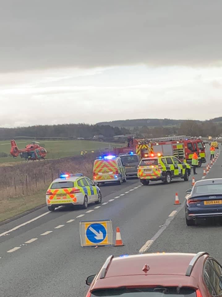 LeaderLivePromo's tweet image. Lane 1 eastbound of #A55 is closed near Caerwys but traffic is coping well. The #walesairambulance has landed and @NorthWalesFire and @NWPolice are at the scene
leaderlive.co.uk/news/18235986.…
