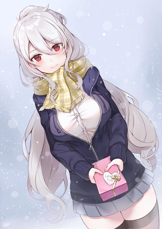 「すきだよ❄️❄️
#バレンタイン 」|ぷきゅのすけ/絵師100人展参加いたします！のイラスト