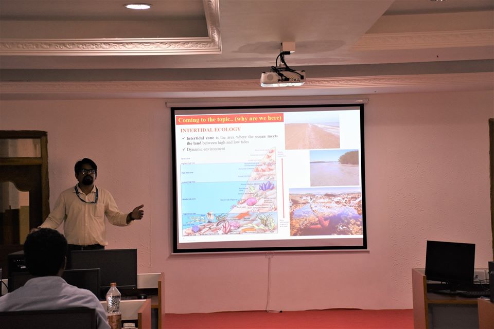 Day 1 (beginning) Intertidal Ecology and Climate Change course at Sathyabama, Chennai during 11-13th Feb, 2020.
#marinebiology #Chennai #Kovalam #enthusiasticresearcher #IECC2020 #IntertidalEcology #Sathyabama
