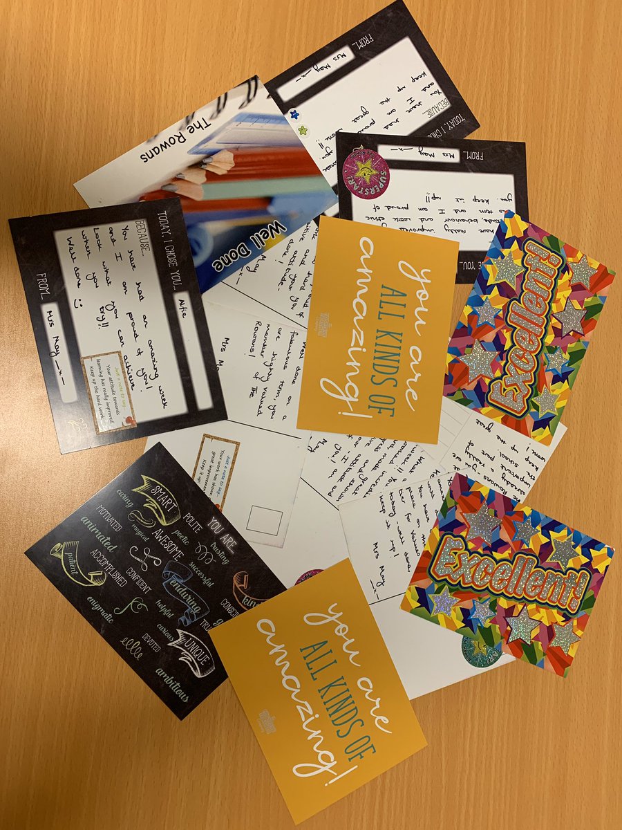 FionaMay003's tweet photo. So many postcards going home to the amazing pupils from @TheRowansAP #praisematters #inspiringchange https://t.co/Ck0ps0eXav