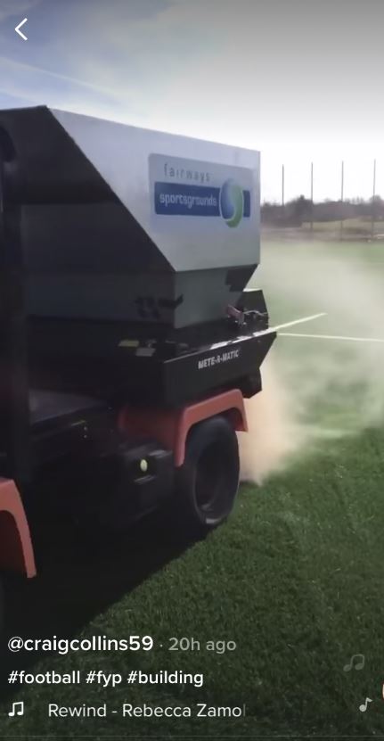 FSportsgrounds's tweet photo. Top job 👏 @craig261085  for this little beaut. Our @FairwaysGM custom combo Cushman Turf Truckster &amp; Mete-R-Matic never looked so good
Check out#TikTok 
https://t.co/4HsVXfVONY https://t.co/Kys3YC2ULb