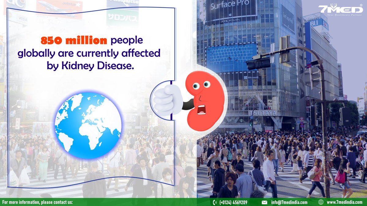7medIndia's tweet photo. Approximately 850 million people worldwide are currently affected by Kidney Disease.
We will keep sharing info that will help u prevent & detect kidney ailment & get care if needed.
#7med #worldkidneyday #health #dialysis #Move4Kidneys
Refer src: https://t.co/6F3RtZtRpC https://t.co/TLwYitKY2B