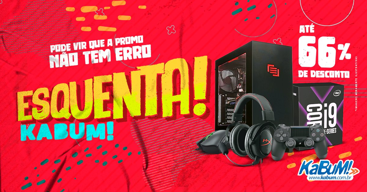 Mais de 30 ofertas do Esquenta Black do KaBuM! para você encontrar