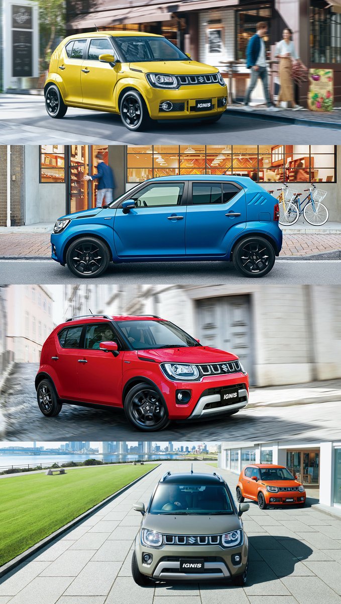 Pldauto's tweet photo. Quelle est votre couleur préférée ? 😍

Cette version de l'Ignis, déjà disponible au Japon, sera commercialisée au mois d'avril en France.

https://t.co/x0rNUY0z11

@Suzuki_ZA #suzuki #couleur #ignis #japon #newversion https://t.co/9qAvuLSqz9