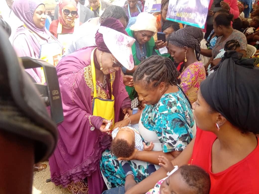 kapital929's tweet photo. Flag Off of the National Immunization Plus Days by the FCT Minister of state, Hajiya Ramatu  Aliyu at Dutse Makaranta Bwari Area council @NphcdaNG @Fmohnigeria #Abuja #poliovaccine #KickPolioOut https://t.co/3lKDPiXMNC