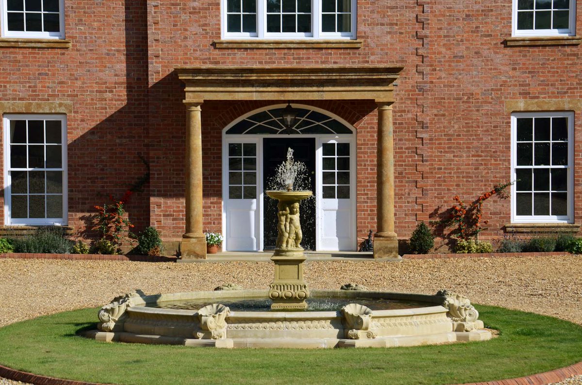 Create a beautiful focal point with a pool surround and fountain. Adding a water feature will instantly transform your garden into a calming and relaxed space to be enjoyed all year round. Why not view our range of designs suitable for all garden sizes. haddonstone.com/en-gb/product-…