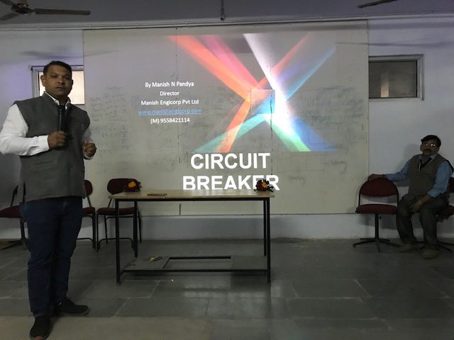 Kjitsavli's tweet image. Expert lecture on Switch Gear &amp;amp; Protection by Mr. Manish Pandya was organized for Electrical engineering department. Mr. Manish Pandya delivered the valuable knowledge on maintenance of circuit breaker.
#ElectricalEngineering #SwitchGearProtection #KJIT #Savli