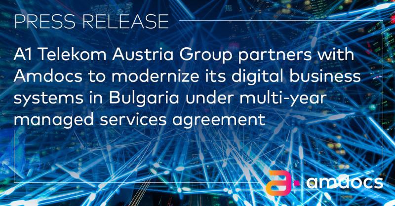 AmdocsTech's tweet photo. We are delighted to be working alongside A1 Bulgaria to bring greater choice for customers, faster time to market of new, innovative offerings, and the flexibility of a modern #digital infrastructure. #amdocsONE 
https://t.co/1zinqIaTEb https://t.co/zvsplXCk5G