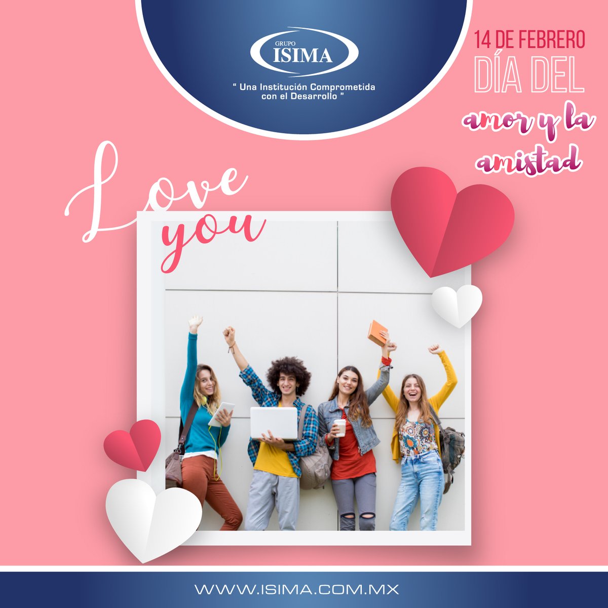 Grupo ISIMA les desea un Feliz día del Amor la Amistad.
Transformemos el mundo con amor 😘😍❤️
#ISIMAUniversidad #AmoryAmistad
isima.com.mx
