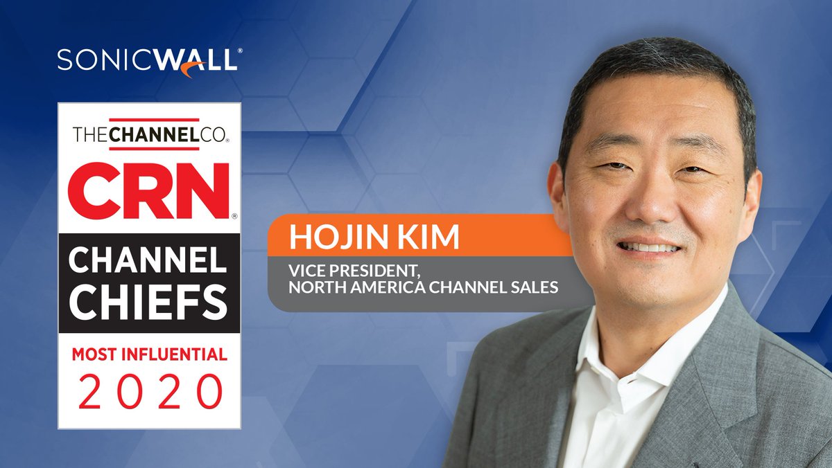 Susan_in_Dallas's tweet photo. RT SonicWall Congratulations again to SonicWall's HoJinKim_SW, named as one of CRN's Top 50 Most Influential Channel Chiefs 2020! Well deserved! https://t.co/TUBHILnslM https://t.co/SpjrTp5BNm