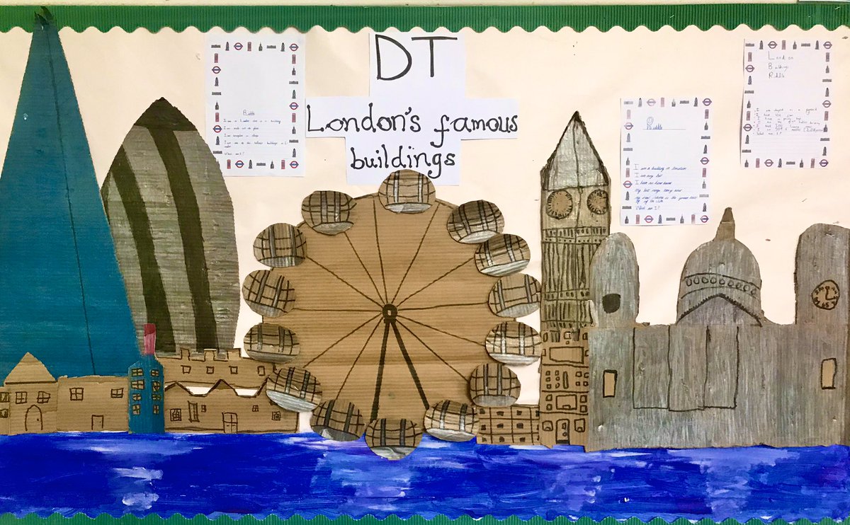 Year 3/4 completed their DT/poetry project today! @ukedchat #london #famousbuildings #riddles