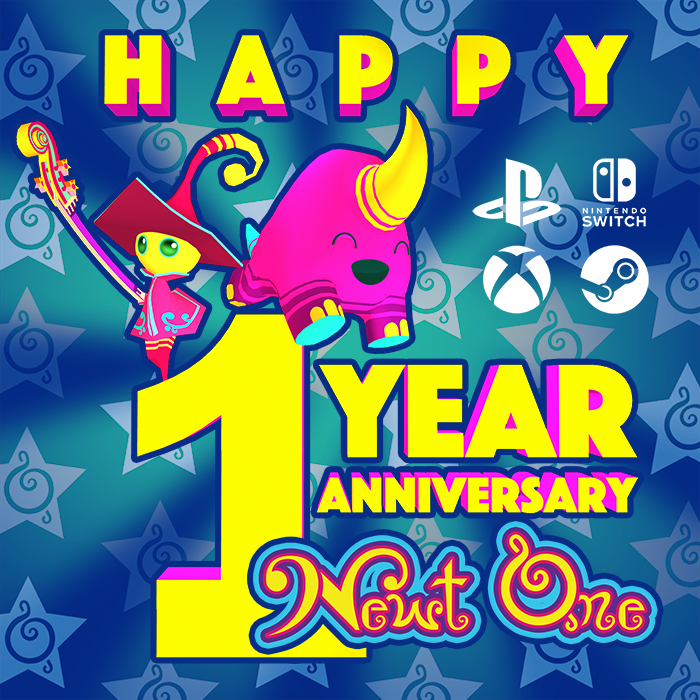Happy VDay everyone, and Happy 1 YEAR ANNIVERSARY Newt One ! !  Time flies when are you colorizing the world ! ! :) #ColorMeHappy #familyfriendly #nonviolent #happyValentineDay #musical #colorful #MadeinMN #indiegame #indiegamedev #indiedev