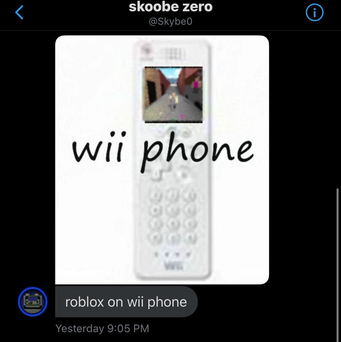 News Roblox On Twitter A User Told Us Roblox Is Available For The Wii Phone Https T Co Qo58kotirf Twitter - news roblox at newsrobiox twitter