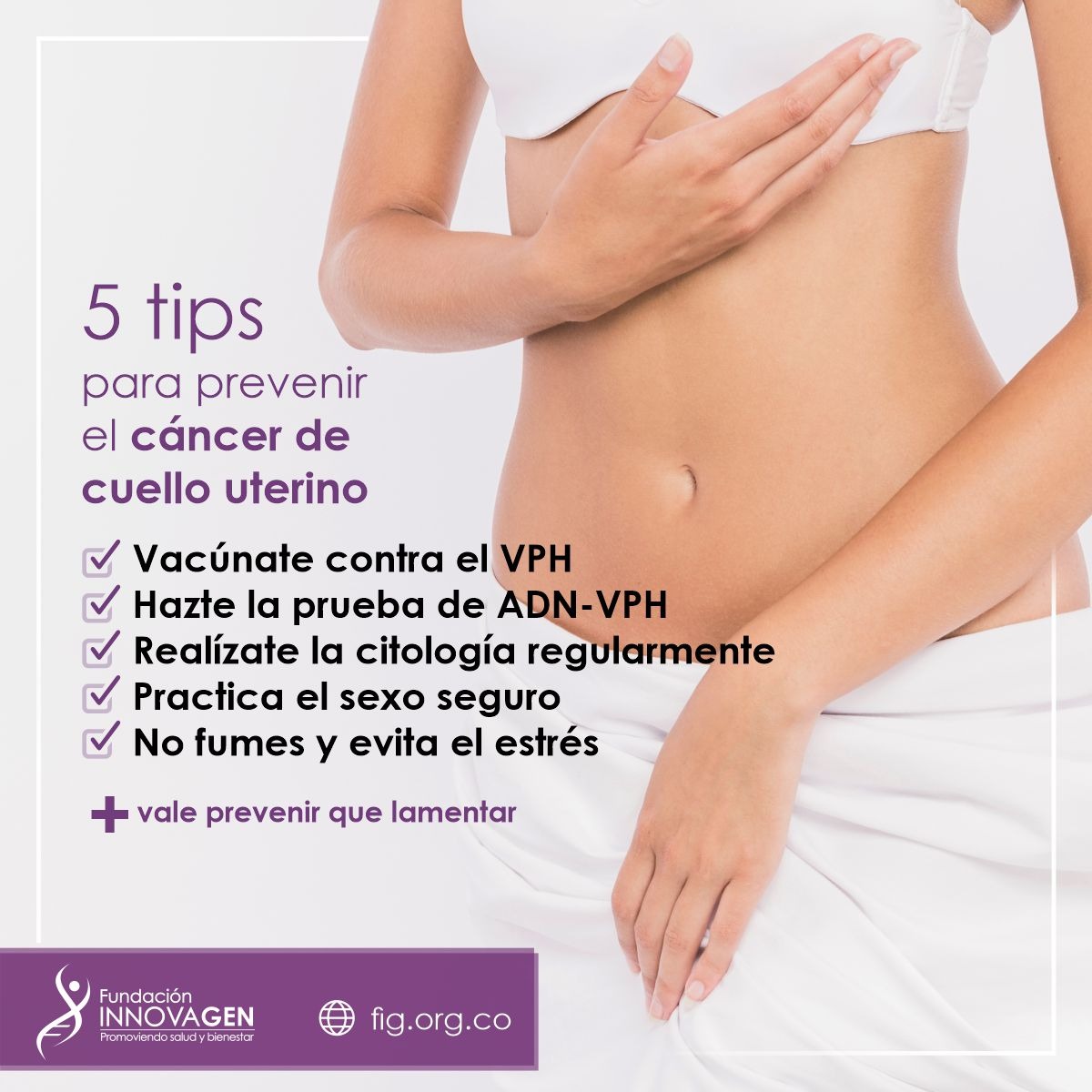 InnovaGen's tweet image. Hoy te compartimos 5 recomendaciones  que pueden ayudarte a mitigar el riesgo de padecer el 𝗰á𝗻𝗰𝗲𝗿 𝗱𝗲 𝗰𝘂𝗲𝗹𝗹𝗼 𝘂𝘁𝗲𝗿𝗶𝗻𝗼. ¡Estamos contigo!
#Popayán
🏨Calle 11N #7-12
📱 317 441 2170
#SantanderDeQuilichao
🏨 Calle 2 #8-53
📱315 389 2600