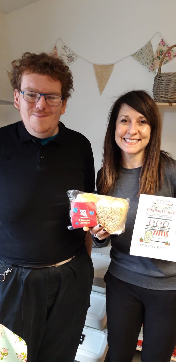 Great morning at <a href="/LeicesterCIL/">LCIL</a> visiting <a href="/perfedibleuk/">Perfectly Edible U.K</a>’s Connect Me Cafe &amp; their new low cost, zero waste food shop. Thanks to Ryan for showing me round and the lovely heart shaped crumpets for #VALENTINEDAY!