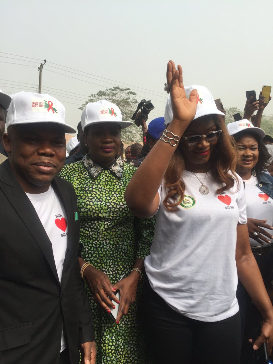 hon_page's tweet photo. Today with the first lady of Ogun State, Her Ex. Mrs Bamidele Abiodun, &amp; many more at the Ogun State Agency For The Control of AIDS(OGUNSACA)Share Love Not HIV campaign to mark 2020 Valentine day at Moshood Abiola Polytechnic, Abeokuta. @dabiodunMFR @MrsBAbiodun @oguninfoservice https://t.co/DQfrCfj1tb