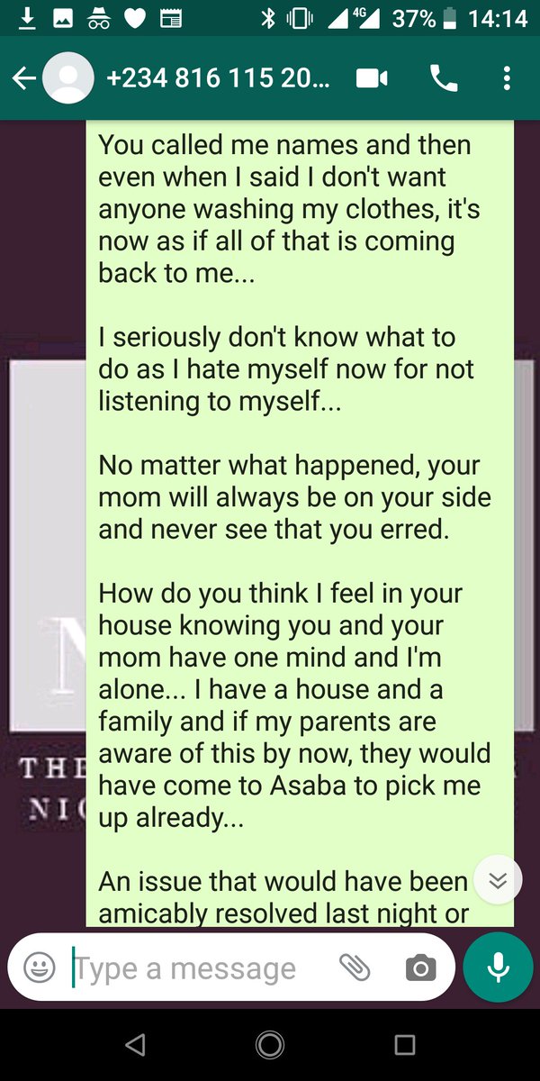 Later that day on August 12, 2019, after the assault and the fight, I had a chat with Anita and below you'd find the receipts from 12th to 13th of August. All of it... I never wanted to be in her house but for some reason I was stupidly supportive!