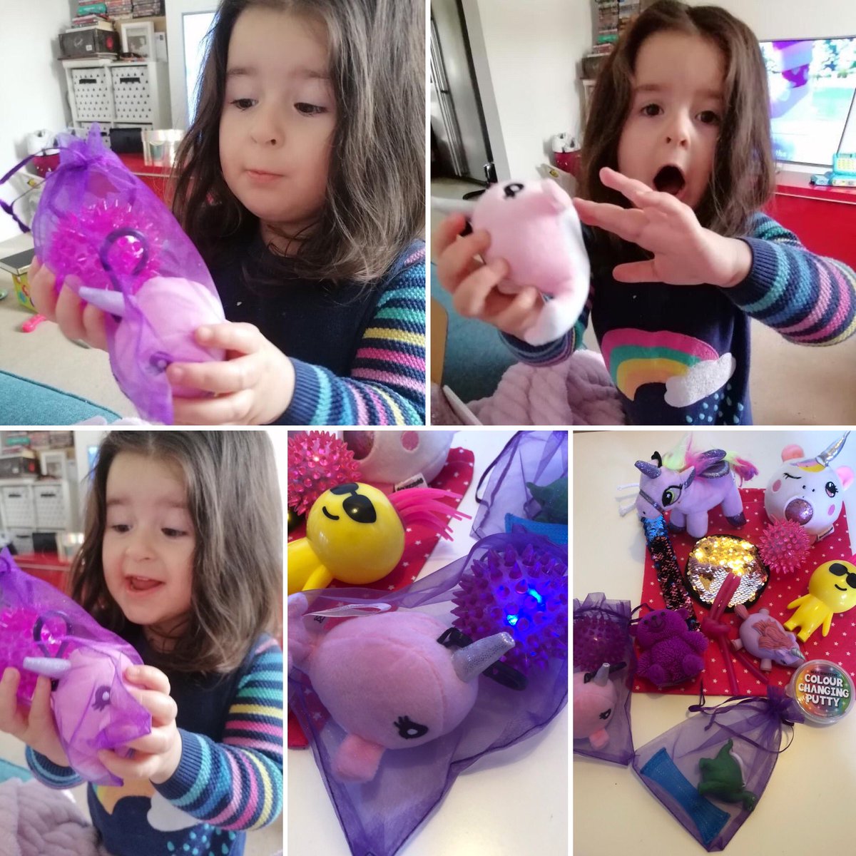 sensorytreasur's tweet image. Well Rose 🌹 is happy with her bag of treasures...... 
I’m so excited to hear from her brother and sister ...... 
Family busy bag of treasures 
What do you think? 

#BusyBag #FamilyFidgets #fidgeter #siblings #FridayMotivation #FridayVibes #FunFriday #autismawareness