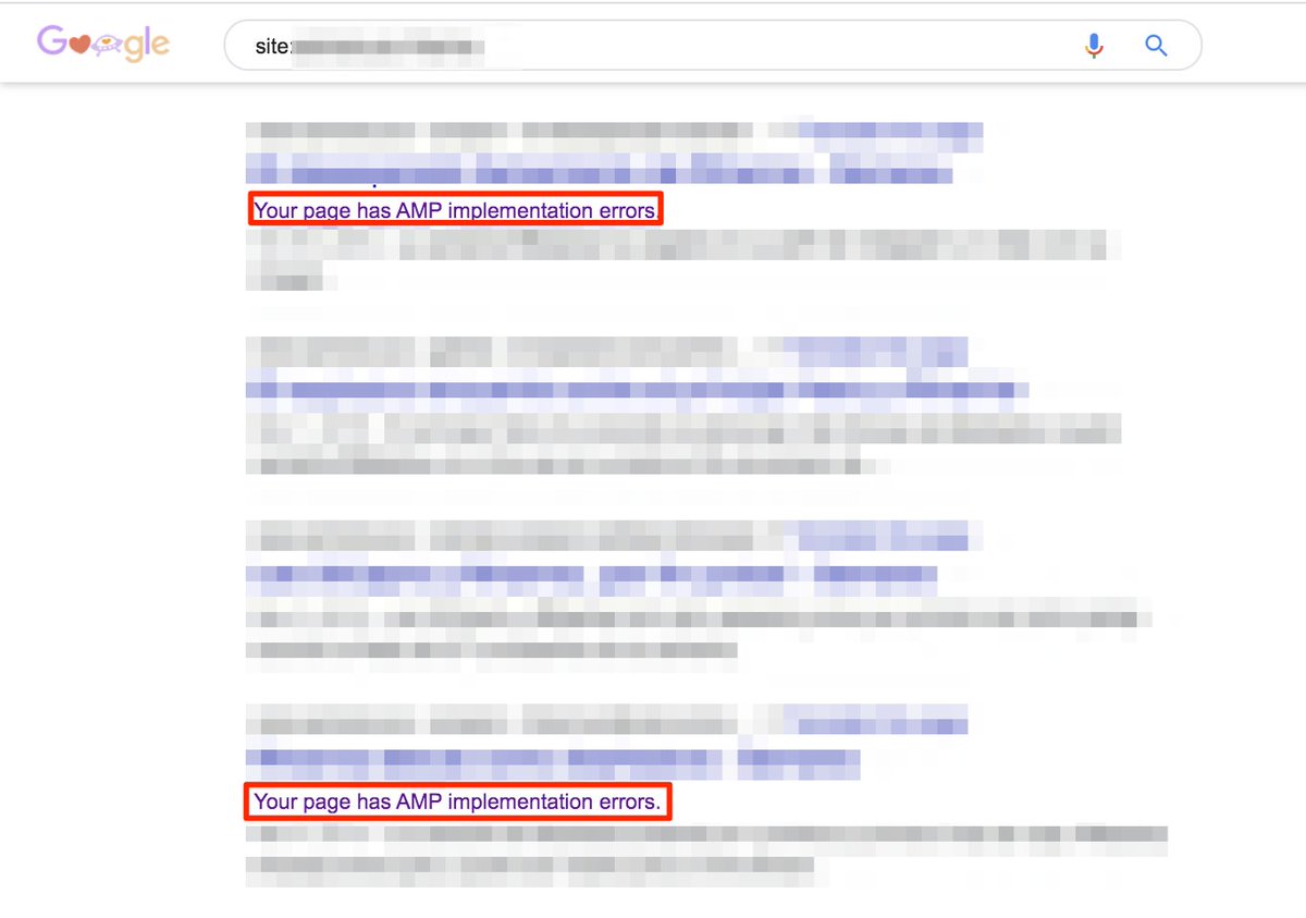 This is nice! If logged in, Google shows which pages have AMP validation problems for your sites, in desktop search! #SEO #AMP