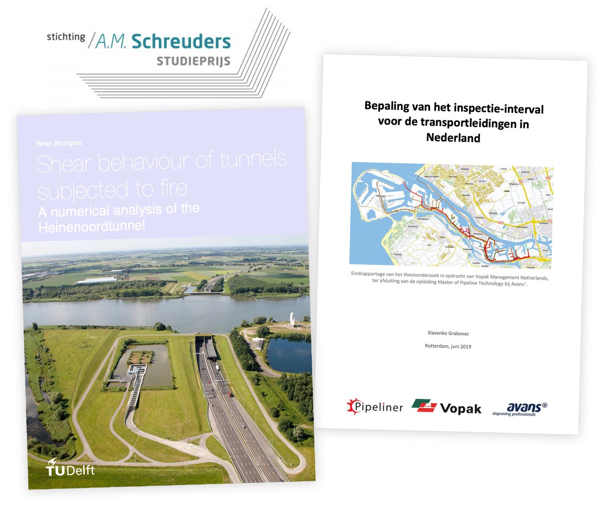 De eerste aanmeldingen voor de Schreudersprijs 2020 komen binnen! Bijvoorbeeld “Shear behaviour of tunnels subjected to fire” (TU Delft) en “Bepaling van het inspectie-interval voor de transportleidingen in Nederland” (Avans+). Aanmelden via cob.nl/schreudersstud…