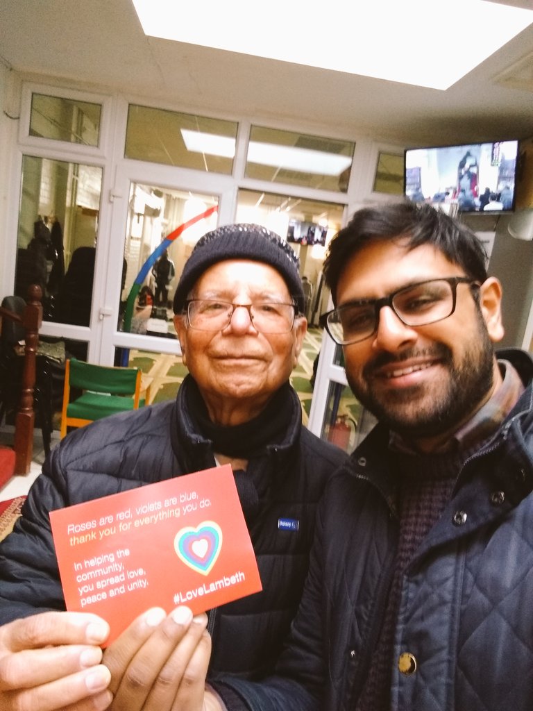 Mohammed 'Charles' Ijaz has been a mainstay and pillar of the Streatham community for decades. He works tirelessly here and abroad immersing himself in charitable and community causes. The man is an unsung hero. #LoveLambeth
