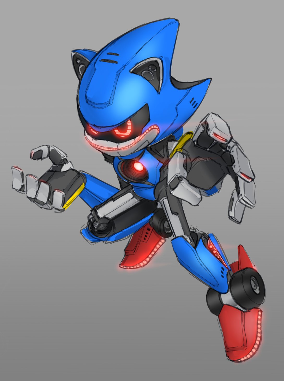 🔪Emma🔪 on X: playing around with metal sonic designs