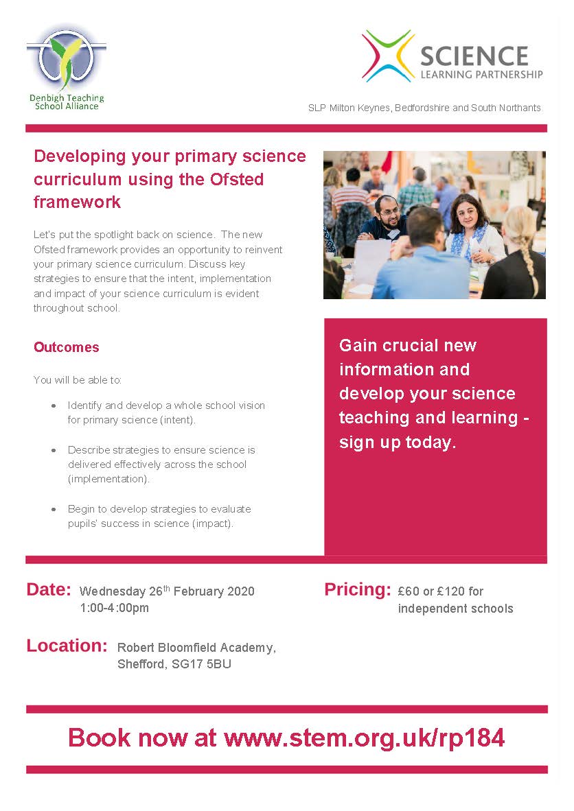 Be confident in delivering the primary science curriculum using the Ofsted framework - there is still time to sign-up to this course. stem.org.uk/cpd/462317/dev… <a href="/STEMLearningUK/">STEM Learning</a> #STEMUK #primaryscience #teaching