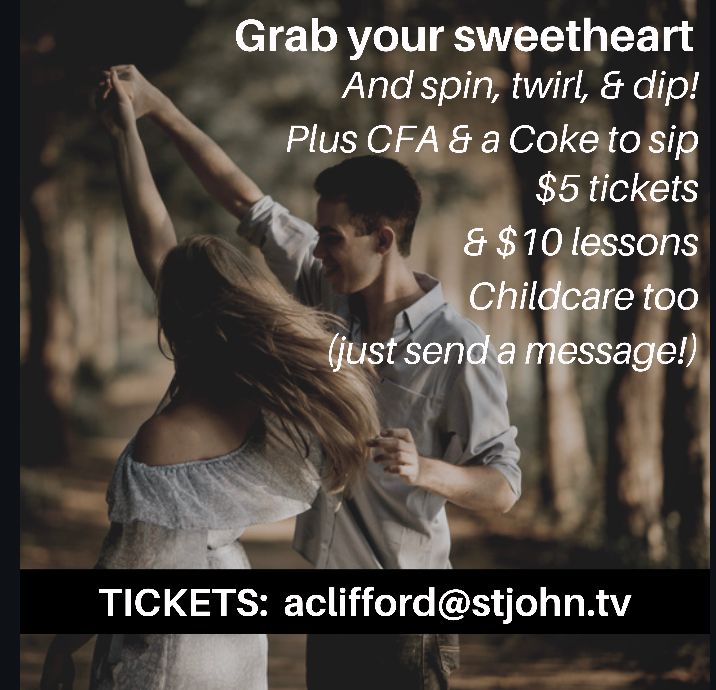 stjcypress's tweet photo. It's today! 💃🕺 Valentine Family Dance! Friday, 2/14, 7-10pm. $15 presale for a family ticket, or $25 at door. Get all the info here: https://t.co/pfa3h6F17N https://t.co/oSW0zDUA7X