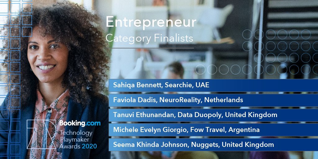 DataDuopoly's tweet photo. We are overjoyed to announce that our co-founder Tanuvi Ethunandan is a finalist for the @bookingcom playmaker 2020 awards!! Excited to be recognised by a leader in the travel technology industry!
#data #dataduopoly #playmaker #bookingtechplaymaker #innovation https://t.co/6J729MtmAP