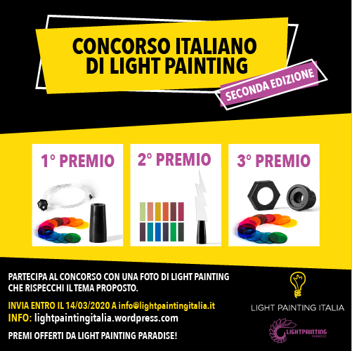 lightpaintinglp's tweet photo. Il Concorso Italiano di Light Painting è ufficialmente aperto! 🤩 Aspettiamo le vostre foto! Partecipazione gratuita e premi in palio offerti da Light Painting Paradise. #lightpainting #lightpaintingitalia #fotografia 

https://t.co/heSo9XNkBK https://t.co/8flZemmZr8